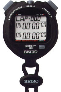 【在庫僅少】SEIKO セイコー デジタルストップウォッチ スタンダード ブラック SVAE101