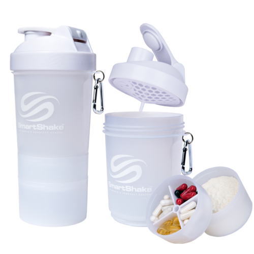 SmartShake スマートシェイク プロテインシェイカー 600ml ホワイト