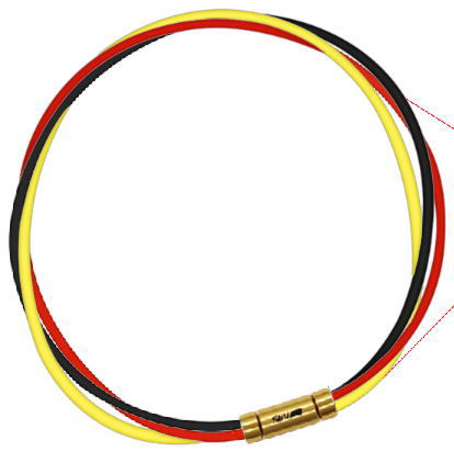 【納期約3-4週間】セブ SEV スポーツネックレス ルーパータイプ3G 54cm ブラック/レッド/イエロー 【納期約3-4週間】セブ SEV スポーツネックレス ルーパータイプ3G 54cm ブラック/レッド/イエロー
