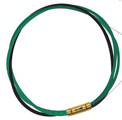 【納期約3-4週間】セブ SEV スポーツネックレス ルーパータイプ3G 54cm グリーン2本/ブラック 【納期約3-4週間】セブ SEV スポーツネックレス ルーパータイプ3G 54cm グリーン2本/ブラック