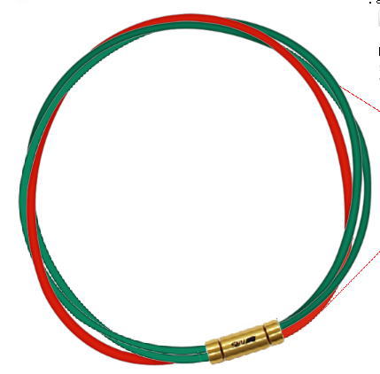 【納期約3-4週間】セブ SEV スポーツネックレス ルーパータイプ3G 54cm グリーン2本/レッド 【納期約3-4週間】セブ SEV スポーツネックレス ルーパータイプ3G 54cm グリーン2本/レッド