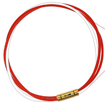 【納期約3-4週間】セブ SEV スポーツネックレス ルーパータイプ3G 54cm レッド2本/ホワイト