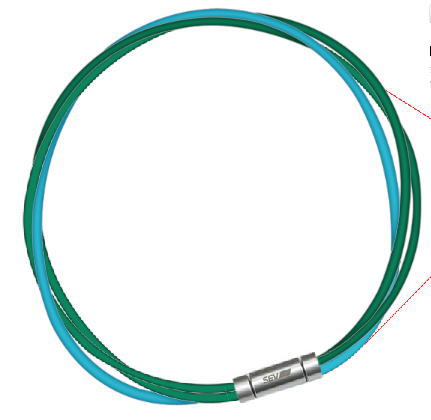 セブ SEV スポーツネックレス ルーパータイプ3M 納期2週間 54cm グリーン2本/ライトブルー
