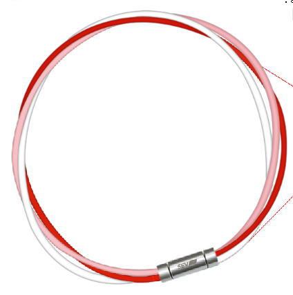 セブ SEV スポーツネックレス ルーパータイプ3M 納期2週間 54cm ピンク/レッド/ホワイト