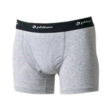 phiten ファイテン MENS UNDERGEAR ボクサーブリーフ グレー杢 M JF951104