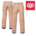 日本正規品 シックスエイトシックス スノーボードウェア パンツ 22-23 686 MEN'S INFINITY INSULATED CARGO PANT Kh...