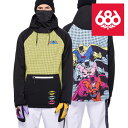 日本正規品 シックスエイトシックス スノーボードウェア ジャケット 22-23 686 MEN'S WATERPROOF HOODY Batman Comic メンズ フーディ パーカー スノーボード(4)