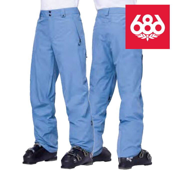 【P最大46倍・要エントリー 5/27 1:59迄】スノーボード ウェア パンツ シックスエイトシックス 686 MEN'S GORE-TEX CORE SHELL PANT Steel Blue メンズ 男性 ゴアテックス 23-24 日本正規品