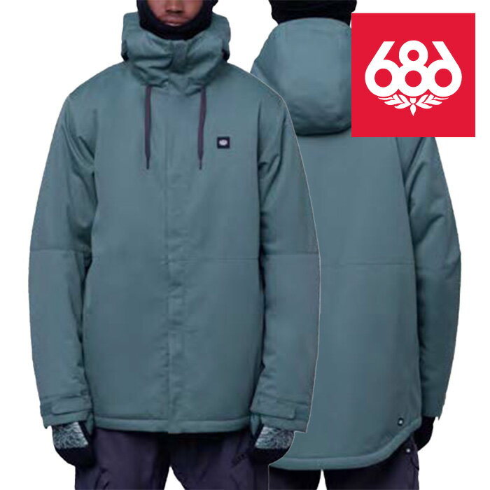 【P最大46倍・要エントリー 5/27 1:59迄】スノーボード ウェア ジャケット シックスエイトシックス 686 MEN'S FOUNDATION INSULATED JACKET Cypress Green メンズ 男性 23-24 日本正規品