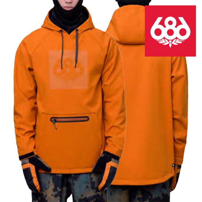 スノーボード ウェア ジャケット シックスエイトシックス 686 MEN'S WATERPROOF HOODY Copper Orange メンズ 男性 フーディ パーカー 23-24 日本正規品