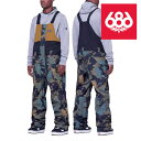 日本正規品 スノーボード ウェア パンツ シックスエイトシックス 686 MEN'S FRONTIER SHELL BIB Breen Nebula Color...