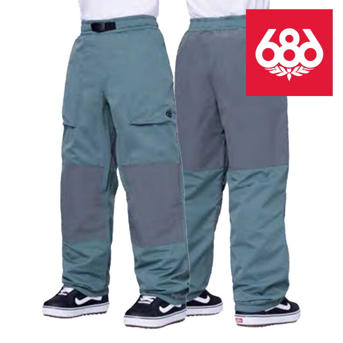 【P最大46倍・要エントリー 5/16 1:59迄】スノーボード ウェア パンツ シックスエイトシックス 686 MEN S GHOST 2.5L PANT Cypress Green メンズ 男性 23-24 日本正規品