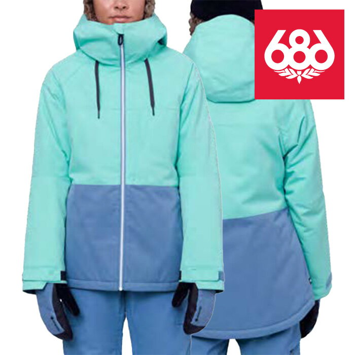 スノーボード ウェア ジャケット シックスエイトシックス 686 WOMEN'S ATHENA INSULATED JACKET Spearmint Colorblock レディース 女性 23-24 日本正規品