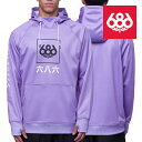 日本正規品 スノーボード ウェア ジャケット シックスエイトシックス 686 BONDED FLEECE PULLOVER HOODY Violet メンズ 男...
