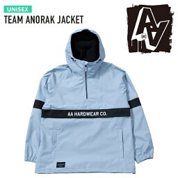 スノーボード ウェア ジャケット ダブルエー ハードウェア AA HARDWEAR CO. TEAM ANORAK JACKET Smoke Blue RELAXED FIT UNISEX メンズ レディース 男性 女性 アノラック 23-24 日本正規品