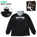 Xm[{[h EFA WPbg _uG[ n[hEFA AA HARDWEAR CO. SELBY JACKET Thrasher Black REGULAR FIT WOMEN'S fB[X  23-24 {Ki