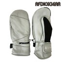 スノーボード グローブ エーエフディ AFDICEGEAR LEATHER MITT GLOVE Silver Gray ミット ミトン 手袋 23-24 日本正規品