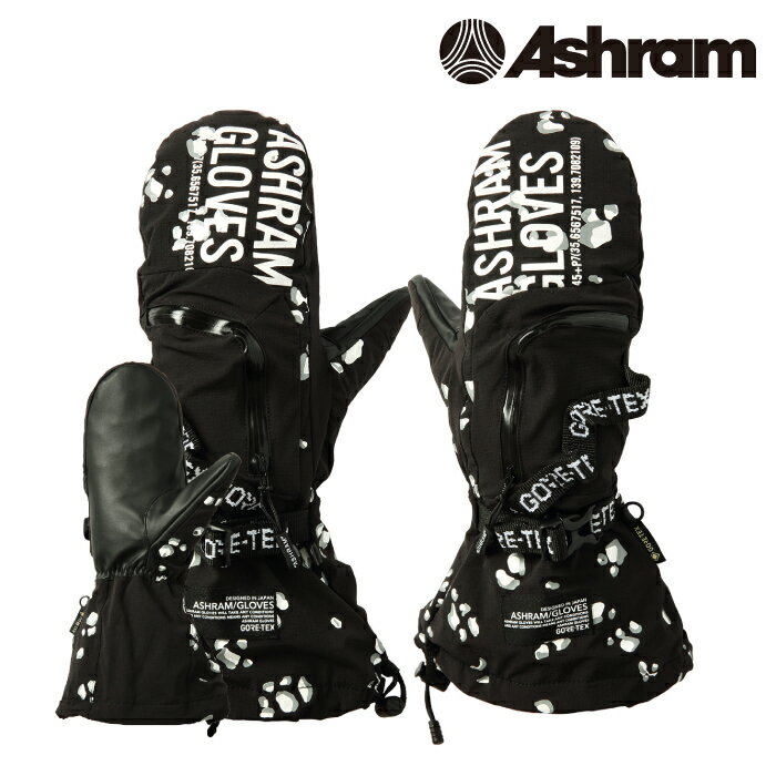 【P最大46倍・要エントリー 5/16 1:59迄】スノーボード グローブ アシュラム ASHRAM POD Black GORE-TEX ポッド ゴアテックス スキー ミット ミトン 手袋 23-24 日本正規品