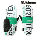 Xm[{[h O[u AV ASHRAM PROFILE LOGO MITT White GORE-TEX vt@CSE~g SAebNX XL[ ~bg ~g  23-24 {Ki