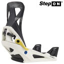 【P最大47倍・要エントリー 4/27 9:59迄】スノーボード ビンディング バートン ステップオン BURTON MEN'S STEP ON Re:Flex White/Graphic リフレックス バインディング メンズ 男性 23-24 日本正規品