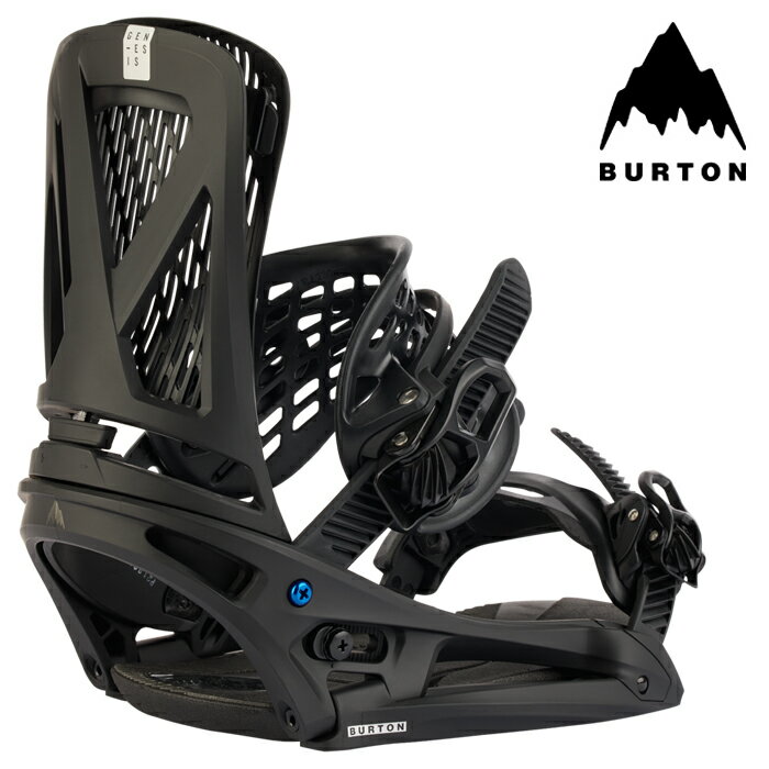 【P最大46倍・要エントリー 5/16 1:59迄】スノーボード ビンディング バートン BURTON MEN'S GENESIS EST Black ジェネシス The Channel専用 バインディング メンズ 男性 23-24 日本正規品