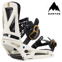 スノーボード ビンディング バートン BURTON MEN 039 S GENESIS EST White/Gold ジェネシス The Channel専用 バインディング メンズ 男性 23-24 日本正規品