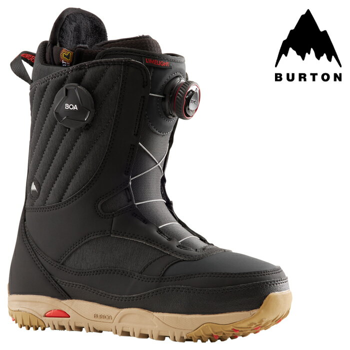 スノーボード ブーツ バートン BURTON WOMEN'S LIMELIGHT BOA WIDE Black ライムライト ボア ワイド レディース 女性 BOAフィットシステム 23-24 日本正規品