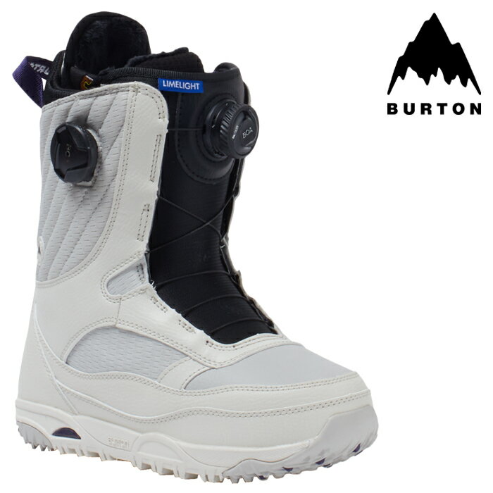 スノーボード ブーツ バートン BURTON WOMEN'S LIMELIGHT BOA WIDE Stout White ライムライト ボア ワイド レディース 女性 BOAフィットシステム 23-24 日本正規品