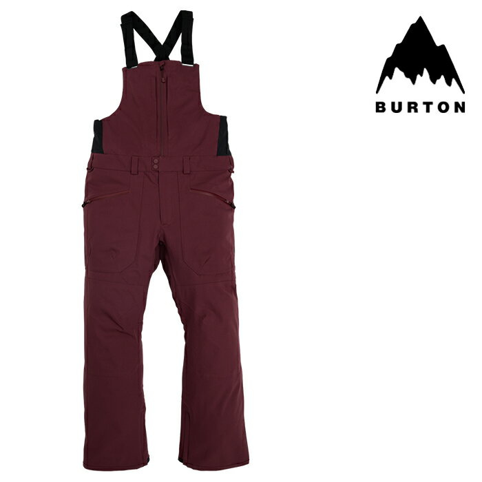 スノーボード ウェア パンツ バートン BURTON MEN'S RESERVE 2L BIB PANTS Almandine メンズ 男性 ビブパンツ 23-24 日本正規品