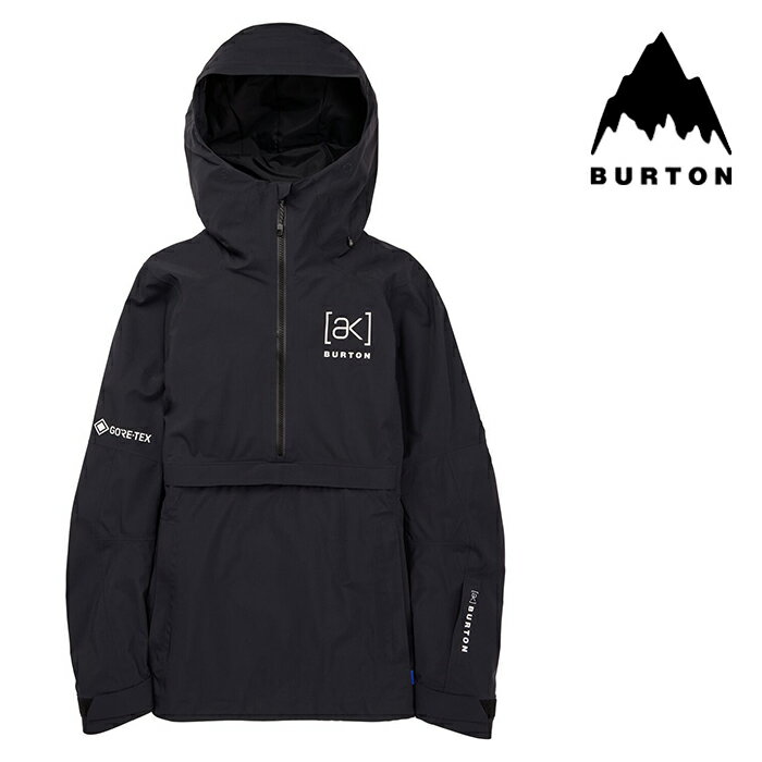 【P最大46倍 要エントリー 5/27 1:59迄】スノーボード ウェア ジャケット バートン BURTON WOMEN 039 S AK KIMMY GORE-TEX 2L ANORAK JACKET True Black レディース 女性 ゴアテックス アノラック 23-24 日本正規品