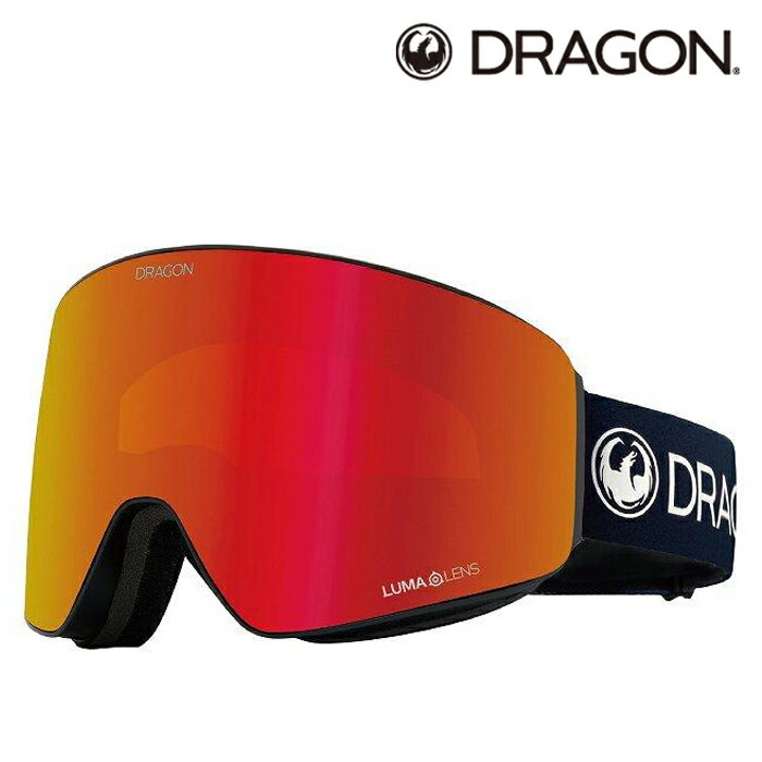 スノーボード ゴーグル ドラゴン DRAGON PXV Premium Black/Lumalens J.Red Ion H01 スキー 23-24 日本正規品