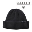 スノーボード ビーニー エレクトリック ELECTRIC KNIT BEANIE TYPE A Black E24F26 ニットキャップ 23-24 日本正規品