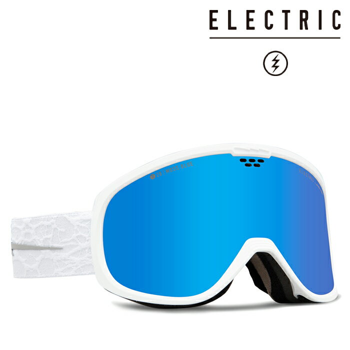 日本正規品 スノーボード ゴーグル エレクトリック ELECTRIC PIKE Matte White Nuron/Moss Blue Contrast 24PM スキー 23-24