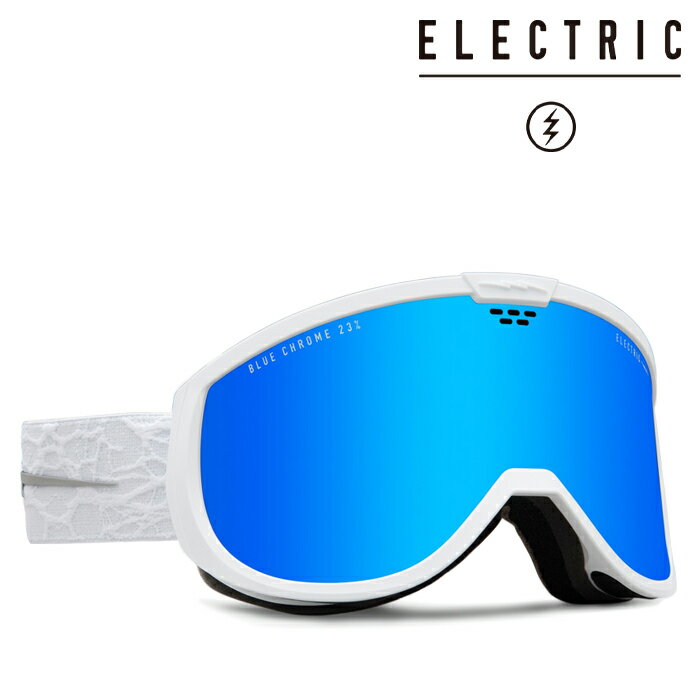 スノーボード ゴーグル エレクトリック ELECTRIC CAM Matte White Nuron/Blue Chrome 24CM スキー 23-24 日本正規品