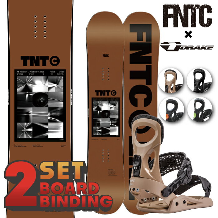 【取付ほぼ無料！】スノーボード 板 エフエヌティーシー - ビンディング ドレイク 2点セット FNTC TNT C UNISEX - DRAKE KING MEN