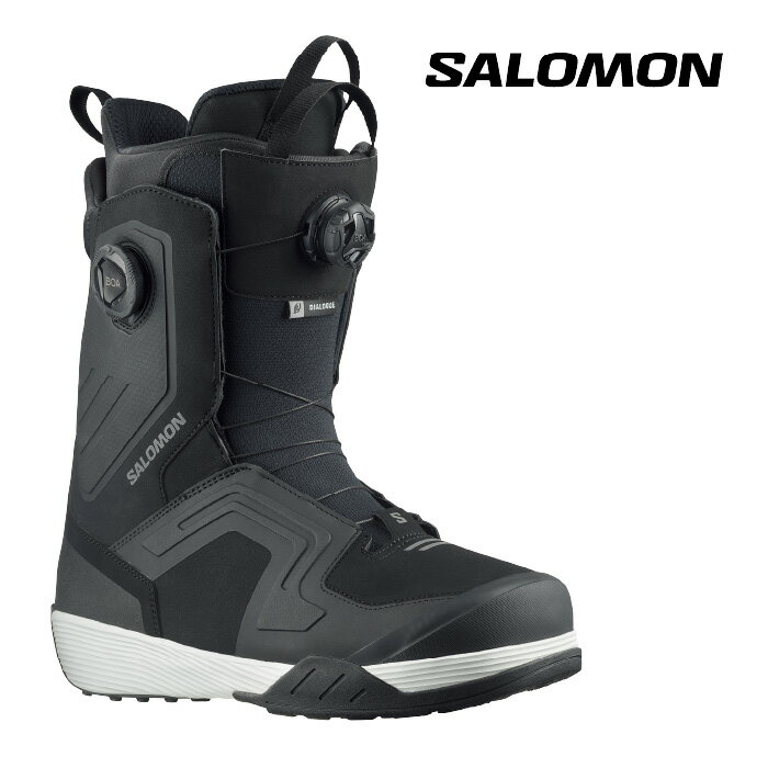 スノーボード ブーツ サロモン SALOMON DIALOGUE DUAL BOA WIDE Black/Black/White MEN'S ダイアログ デュアル ボア ワイド メンズ 男性 23-24 日本正規品