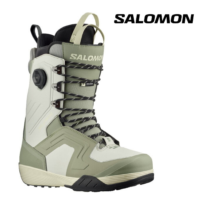 【P最大46倍 要エントリー 5/16 1:59迄】スノーボード ブーツ サロモン SALOMON DIALOGUE LACE SJ BOA Oyster Mushroom/Shadow/Aloe Wash MEN 039 S ダイアログ レース ボア メンズ 男性 23-24 日本正規品