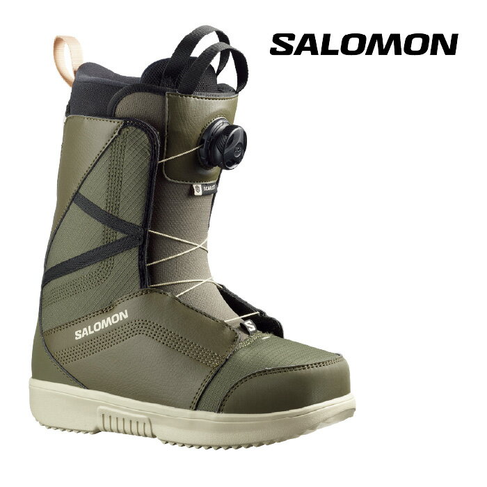 スノーボード ブーツ サロモン SALOMON SCARLET BOA Army Green-X/Rainy Day/Black WOMEN'S スカーレット ボア レディース 女性 23-24 日本正規品