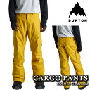日本正規品 スノーボード ウェア パンツ バートン BURTON MENS CARGO 2L PANTS Goldenrod メンズ 24-25