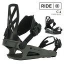 【エントリーでP最大47倍★マラソン期間】 日本正規品 スノーボード ビンディング ライド RIDE C-4 Black バインディング メンズ 24-25