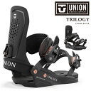 日本正規品 スノーボード ビンディング ユニオン UNION TRILOGY Black トリロジー バインディング レディース 24-25