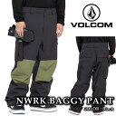 日本正規品 スノーボード ウェア パンツ ボルコム VOLCOM MENS NWRK BAGGY PANTS Black メンズ 24-25