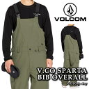 日本正規品 スノーボード ウェア ビブパンツ ボルコム VOLCOM MENS V.CO SPARTA BIB OVERALL Ivy メンズ 24-25