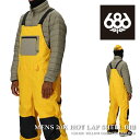 日本正規品 スノーボード ウェア ビブパンツ シックスエイトシックス 686 MENS 20K HOT LAP SHELL BIB Yellow Gold Colorblock メンズ 25-26 予約