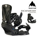【エントリーでP最大47倍★マラソン期間】 日本正規品 スノーボード ビンディング バートン BURTON WOMENS ESCAPADE EST Black ...