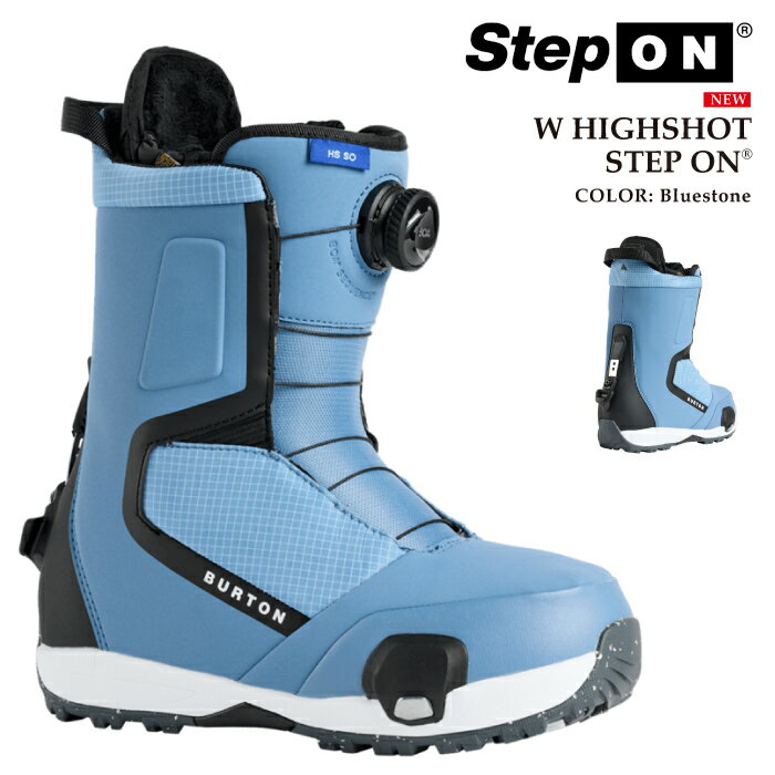 【エントリーでP最大47倍★BLACK FRIDAY期間】 日本正規品 スノーボード ブーツ バートン BURTON WOMENS HIGHSHOT STEP ON WIDE Blue Stone ハイショット ステップオン ワイド レディース 25-26
