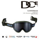 【エントリーでP最大47倍★マラソン期間】日本正規品 スノーボード ゴーグル ダイス DICE GOODMAN OLV GM54570 グッドマン 調光レンズ ...