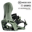 【エントリーでP最大47倍★マラソン期間】 日本正規品 スノーボード ビンディング ナイデッカー NIDECKER LT-SUPERMATIC Olive エル...