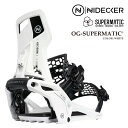日本正規品 スノーボード ビンディング ナイデッカー NIDECKER OG-SUPERMATIC White オージー スーパーマティック バインディング メ...