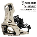 【エントリーでP最大47倍★マラソン期間】 日本正規品 スノーボード ビンディング ナイデッカー NIDECKER OG-SUPERMATIC Desert オ...